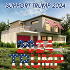 9Pcs Trump 2024 Yard Sign Yard Decorations Placard Voted for Trump Lawn Signs Triggering Signs Rally Decoration Outdoor Lawn Yard Signs 4th of July Decorations Outdoor