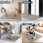 Placoot Desk Chair Mat for Hardwood Floor Corduroy Surface 1/6" Thick 55"x35" Office Chair Mat for Rolling Chairs-100% Large Anti-Slip Backing Under Desk Low-Pile Office Rug Floor Mat for Office/Home