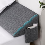 Teemour Full Size (54"x10"x6") Bed Wedge Pillow Headboard Pillow Mattress Wedge Triangle Pillow Long Bolster Pillow Bed Gap Filler (0-7") Mattress Gap Filler Between Your Headboard and Mattress