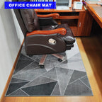 Office Chair Mat for Hardwood Floor, 60"x48" Office Rug Highly Premium Quality Rolling Chair Mat, Desk Chair Mat - 3.86lbs Anti-Slip Office Mat for Laminate Floor etc, Black Grey