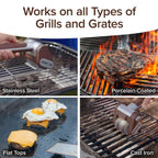 HorsePower Giddy Up Grill Cleaner AS SEEN ON TV! – Cordless, Rechargeable BBQ Tool with 350 RPM Stainless Roller, LED Light – Patents Pending – From BulbHead, a Family-Owned American Brand