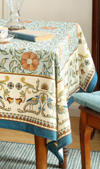 patdrea French Linen Tablecloth Soft Breathable Tabletop Cover Kitchen Dining Tablecloth for Rectangular Tables for Parties Christmas,55"*55