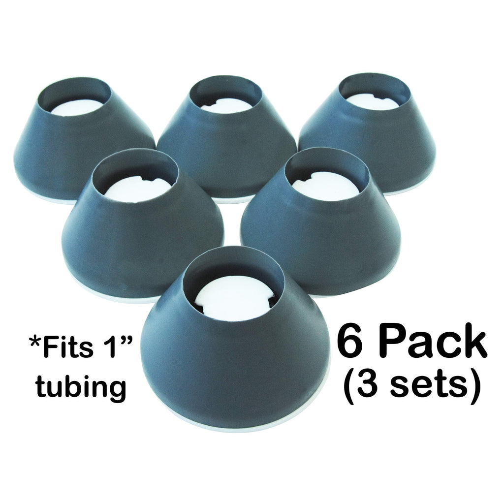 Walker Coasters, Medical Accessories, 6 Count (Storm Gray)