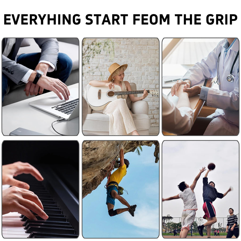 DICYWUDI Grip Strength Trainer, Finger Strength Trainer for Grip Strength Training for Fingers, Wrists, and Hands for Home, Office, Gym, Climbing, Athletes, Musicians, and Therapy