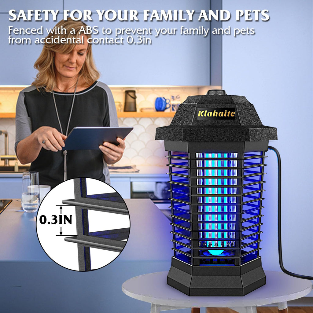 Klahaite Bug Zapper Outdoor, Mosquito Zapper Indoor, Insect Fly Trap for Home Garden