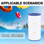 Wowreed Pool Filter CX900RE Compatible with CX900RE, C900, PA90, C-8409, FC-1292, Pro Clean 100, PXC95, 25230-0095S, 90 sq.ft, 1 Pack