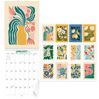 2025 Calendar - 2025 Wall Calendar 12 Months from Jan. 2025 to Dec. 2025, 8.5" x 23.4"(Open), The Perfect Matisse Style Calendar Planner with Ample Blocks for Writing, Beautiful Flower Calendar 2025