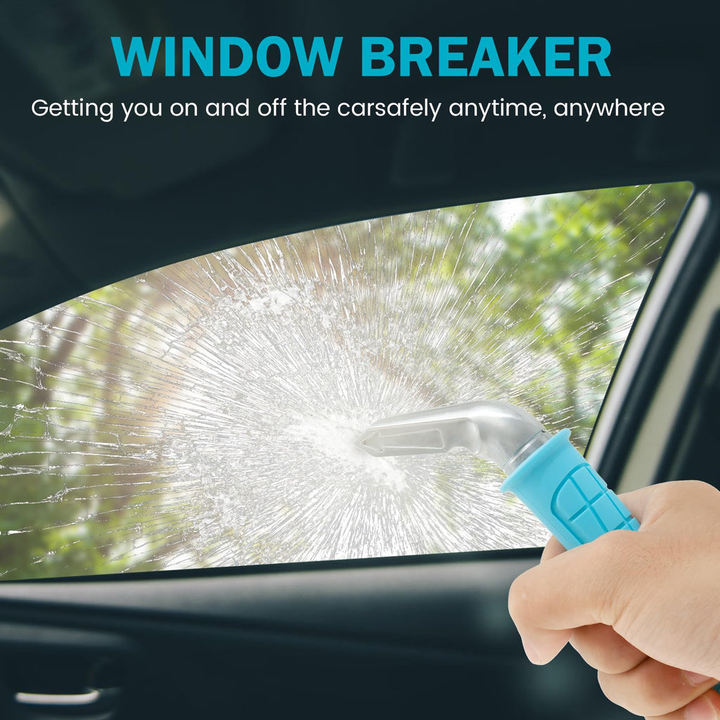 Car Door Assist Handle, Multifunction Car Handle Assist, Vehicle Support Handles Seatbelt Cutter Window Breaker Portable Automotive Car Handle Assist for Elderly and Car Emergency Tool (Green, 1 Pcs)