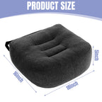 HOMBYS Extra Thick Chair Cushions for Office,5 in Breathable Adult Booster Seat for Car,Car Seat Cushion to Raise Seat Height,Shredded Memory Foam Desk Chair Cushion for Long Sitting,Black