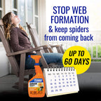 TERRO Spider Cobweb Eliminator and Repellent Spray - Prevent Spiderweb Formation - Ready-to-Use & Works Immediately - Long Lasting Results - T2360