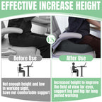 HOMBYS Extra Thick Chair Cushions for Office,6 in Breathable Adult Booster Seat for Car,Car Seat Cushion to Raise Seat Height,Shredded Memory Foam Desk Chair Cushion for Long Sitting,Dark Grey