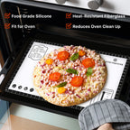 Silicone Baking Pastry Mat,36" x 24" Large Non Stick Sheet Mat with Measurement, Non-slip Food Grade Dough Rolling Mat for Making Cookies,Macarons,Bread
