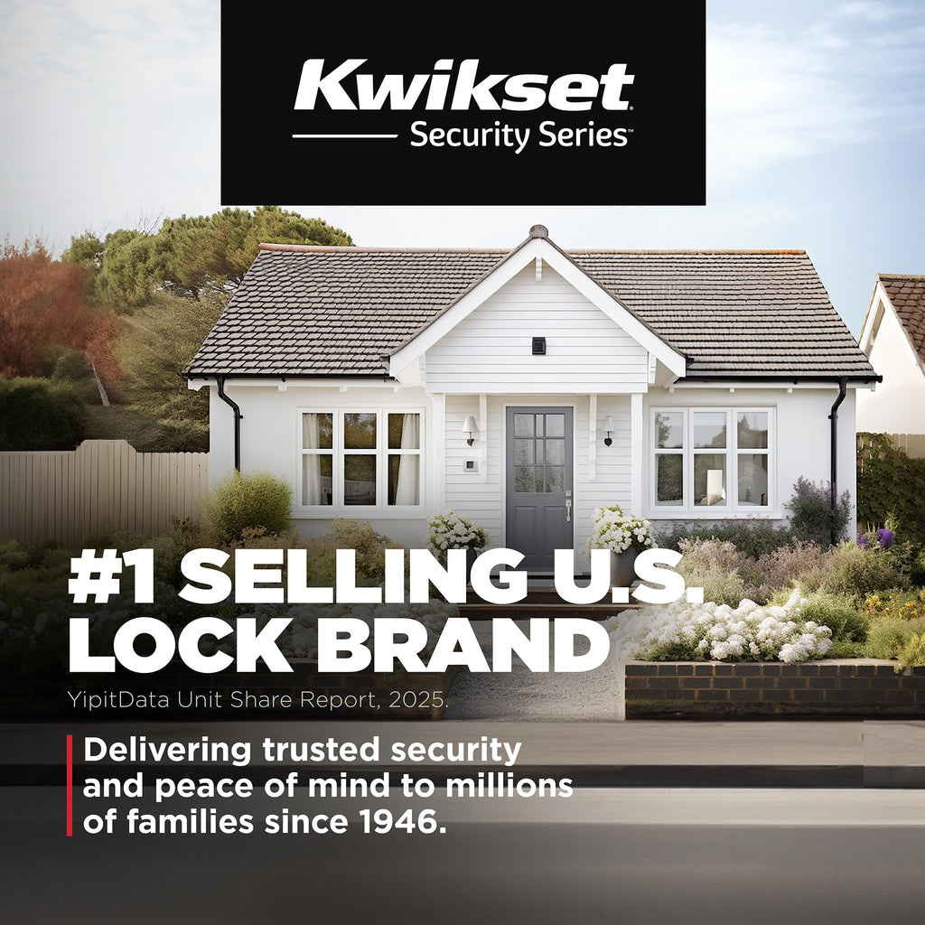 Kwikset 660 Deadbolt Lock, Venetian Bronze Round Exterior Keyed Front Entry Door, Pick Resistant SmartKey Rekey Security, Single Cylinder Dead Bolt