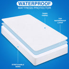 Utopia Bedding Waterproof Mattress Protector Full Size, Premium Terry Mattress Cover 200 GSM, Breathable, Fitted Style with Stretchable Pockets (White)