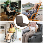 BALAPET Recliner Cushions for Long Sitting,Egg Crate Foam Recliner Cushion for Elderly Reduces Muscle Fatigue and Provides Air Flow,Extra Large Non-Slip Seat Mat with Back Support Cushion(Coffee)