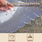 Office Chair Mat Carpet Protector: 36" x 48" Plastic Heavy Duty Computer Desk Mats with Lip for Low Flat and No Pile Carpeted Floor - Clear Rug Pad for Rolling Chairs Office Work Home Gaming Rectangle