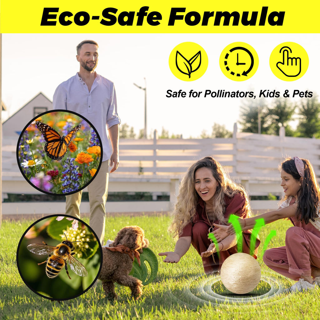 Atindirey Deer & Rabbit Repellent Balls- Outdoor Animal Deterrent for Garden, Yard, Trees & Plants | Natural, Long-Lasting | Safe for Pets, Kids, Flowers & Vegetables (12PCS)