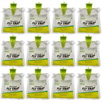 RESCUE! Outdoor Disposable Hanging Fly Trap (12 Traps) and Cutter Backyard Bug Control Spray Concentrate, 32 fl Oz