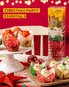 Katbite Christmas Tulip Cupcake Liners 200PCS, Muffin Baking Cupcake Liners Holders, Baking Cups, Cupcake Wrappe