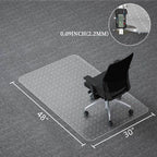Naturei Chair Mat for Carpet, 30" x 48" Office Floor Protector for Rolling Chairs, Easy Glide Desk Mat for Low Pile Carpet (Rectangle)