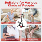 ZIDAFIT Adjustable Pedal Exerciser Bike for Seniors - Hand Arm Leg and Knee Therapy, Stroke Recovery - Compact, Portable Fitness Equipment for Full Body Workout - Great Gift for Elderly Rehab