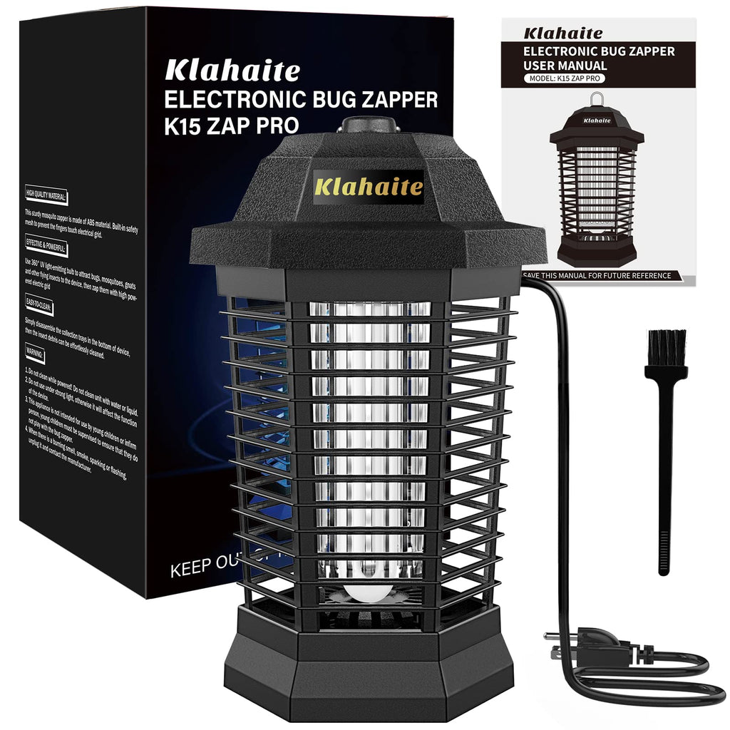 Klahaite Bug Zapper Outdoor, Mosquito Zapper Indoor, Insect Fly Trap for Home Garden