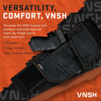 VNSH Gun Holster – Comfortable Gun Holster for Women – Belly Band Holster – IWB Holster with Built-in Double Mag Pouch — Gun Accessories for Women — Gun Belly Holster