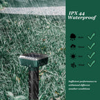 Deer Repellent Devices, Sonic & Solar-Powered Outdoor Deer Deterrent for Garden Plants, 7000 Sq Ft Coverage, Waterproof Sonic Repeller to Keep Deer and Rabbits Away (4)