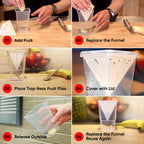 The Ultimate Fruit Fly Trap (Pack of 2) - Indoor Kitchen Non-Toxic Reusable Traps Catches or Kills Fruit Flies with Natural Bait or Lure