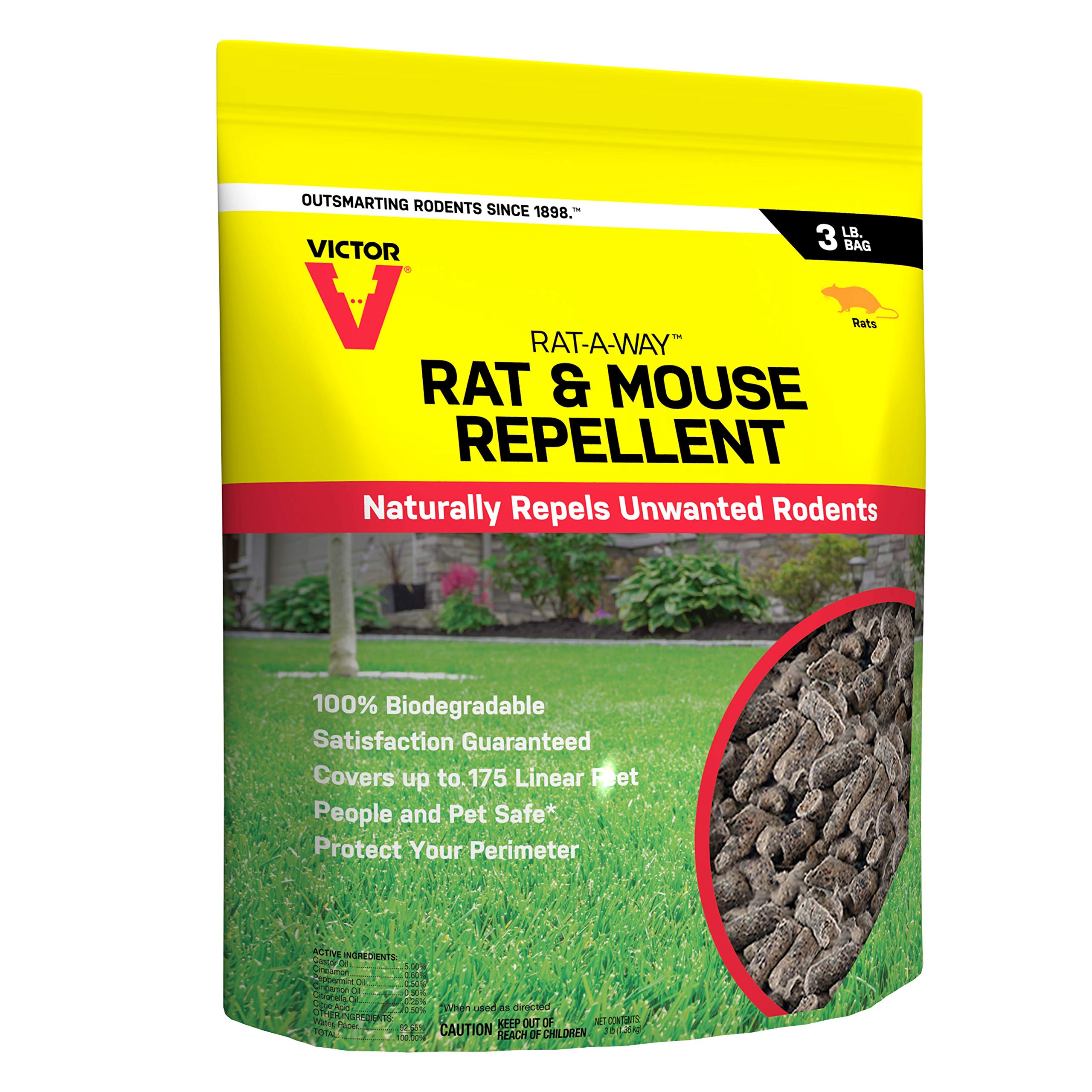 Victor Rat-A-Way Rat Repellent, 1 Count (Pack of 1)