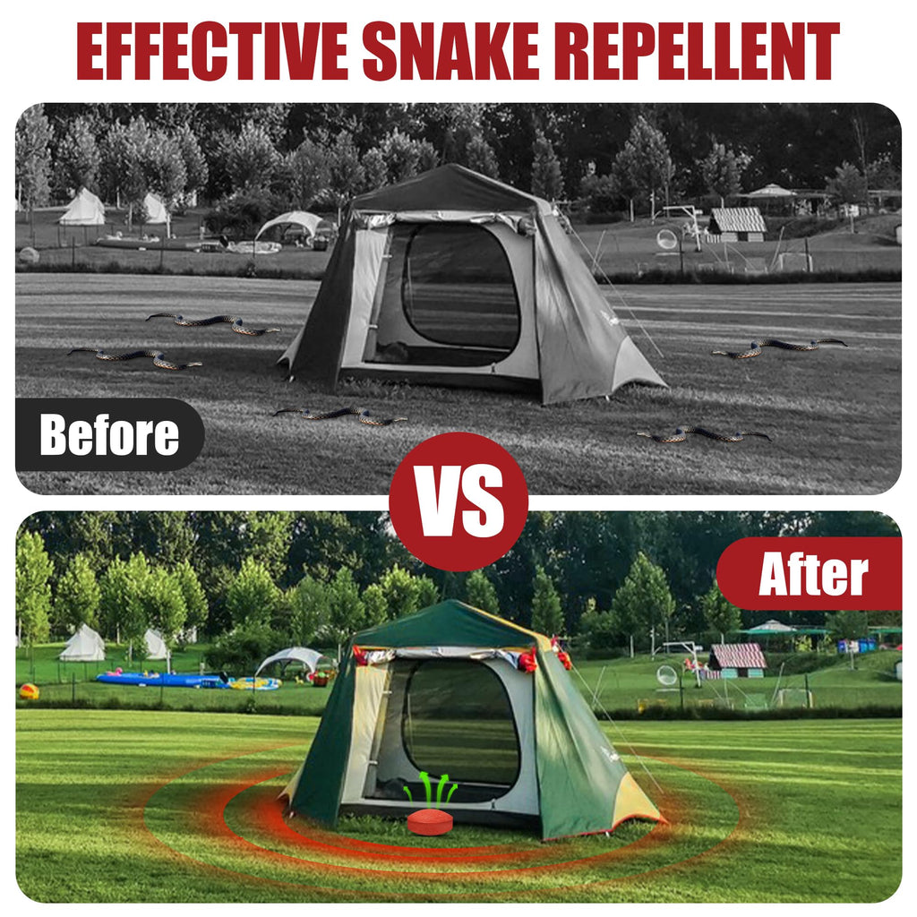 Snake Repellent Balls for Yard - Powerful Outdoor Protection | Pet & Child Safe | Natural Snake Deterrent for Home, Garden, Camping | Targets Copperhead & Rattlesnakes (12, 1 Count (Pack of 12))