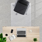 SHAREWIN Office Chair Mat for Carpet Floors, 48" x 30" Clear Desk Chair Mats for Low Pile Carpeted Protector, Sturdy PVC Computer Chair Mats Anti-Slip and Easy to Clean for Home & Office