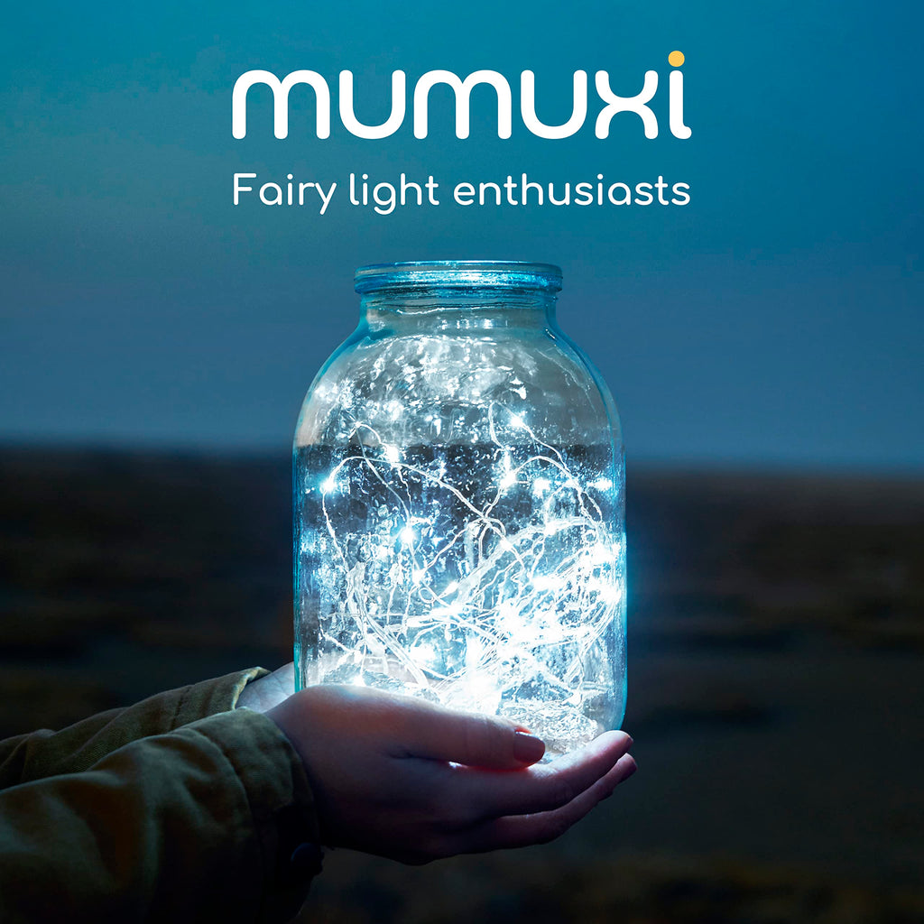 MUMUXI LED Fairy Lights Battery Operated String Lights [24 Pack] 7.2ft 20 Battery Powered LED Lights | Mini Lights, Centerpiece Table Decorations, Wedding Party Bedroom Mason Jar Christmas, Cool White