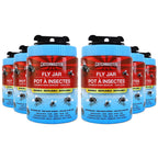 Catchmaster Reusable Fly Traps Outdoor Jar 6-Pack, Bug Catcher and Flying Insect Trap with Natural Attractant for Pest Control, Pet Safe, Non Toxic Bulk Fly Bait Traps