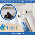 Tier1 PureSource2 Refrigerator Water Filter 4-pk | Replacement for WF2CB, NGFC 2000, 1004-42-FA, 469911, 469916, FC100, EWF2CBPA, Fridge Filter