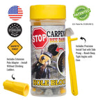 BB PRO Patented Carpenter Bee Traps for Outside – 304 Stainless Steel 30 Count Hole Filler Plugs – Stop Woodpecker Damage & Borer Bee Re-Entry – Permanent Wood Protection Kit