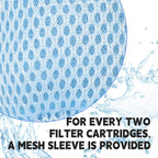 Lucasou 60% Denser Filter, High-Efficiency Screw-in Hot Tub spa Filters Replacement Compatible with All Relxtime, Aleko, Wejoy, Aquaspa Hot Tubs & Other Spas (4 Filters + 2 Filter Bags)