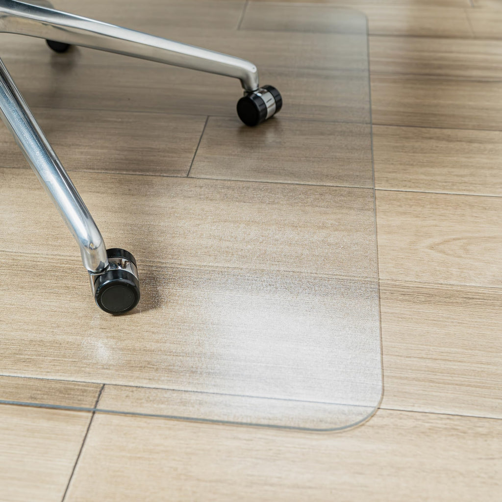 MuArts Elasticity Clear Chair Mat for Hardwood Floor 40 x 48 inch, Transparent Floor Mat Wood/Tile Protection Mat for Home & Office (40" X 48" Rectangle)