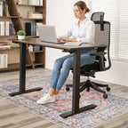 Anidaroel Desk Chair Mat for Hardwood Floor & Tile, 48"x60" Office Chair Mat for Hard Floors, Chair Rug for Rolling Chair, Low Pile Carpet Protector Mat for Office Chair, Easy to Roll
