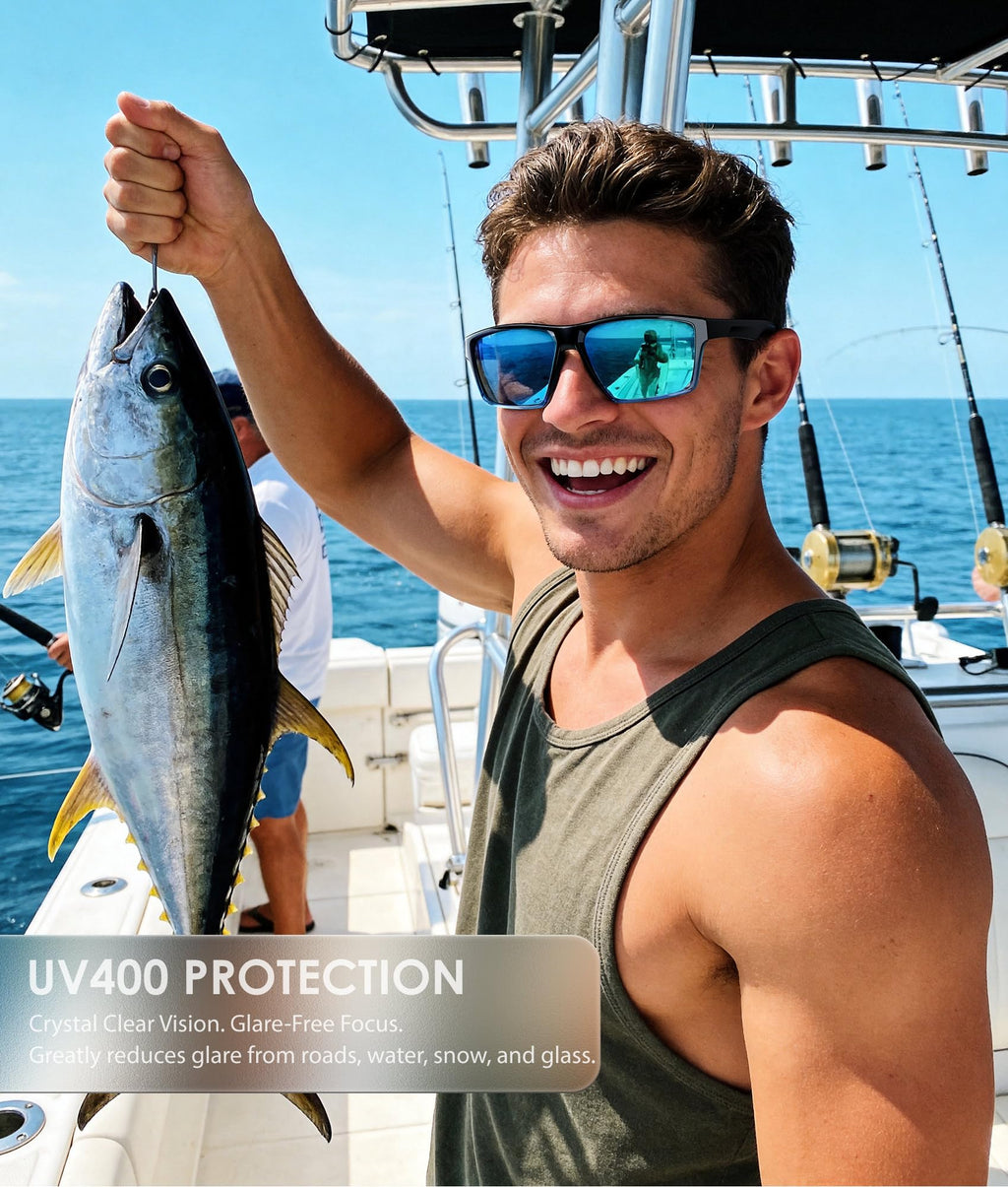 Sports Mens-Sunglasses Women Polarized-Sunglasses-Men: Sun Glasses with UV400 for Driving Running Cycling