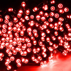 WATERGLIDE 1000 LED Christmas String Lights, 328 FT Green Wire LED Decorative Fairy Lights with Remote & 8 Modes, Waterproof for Outdoor Valentines Day Holiday Party Garden Wedding Home Decor, Red