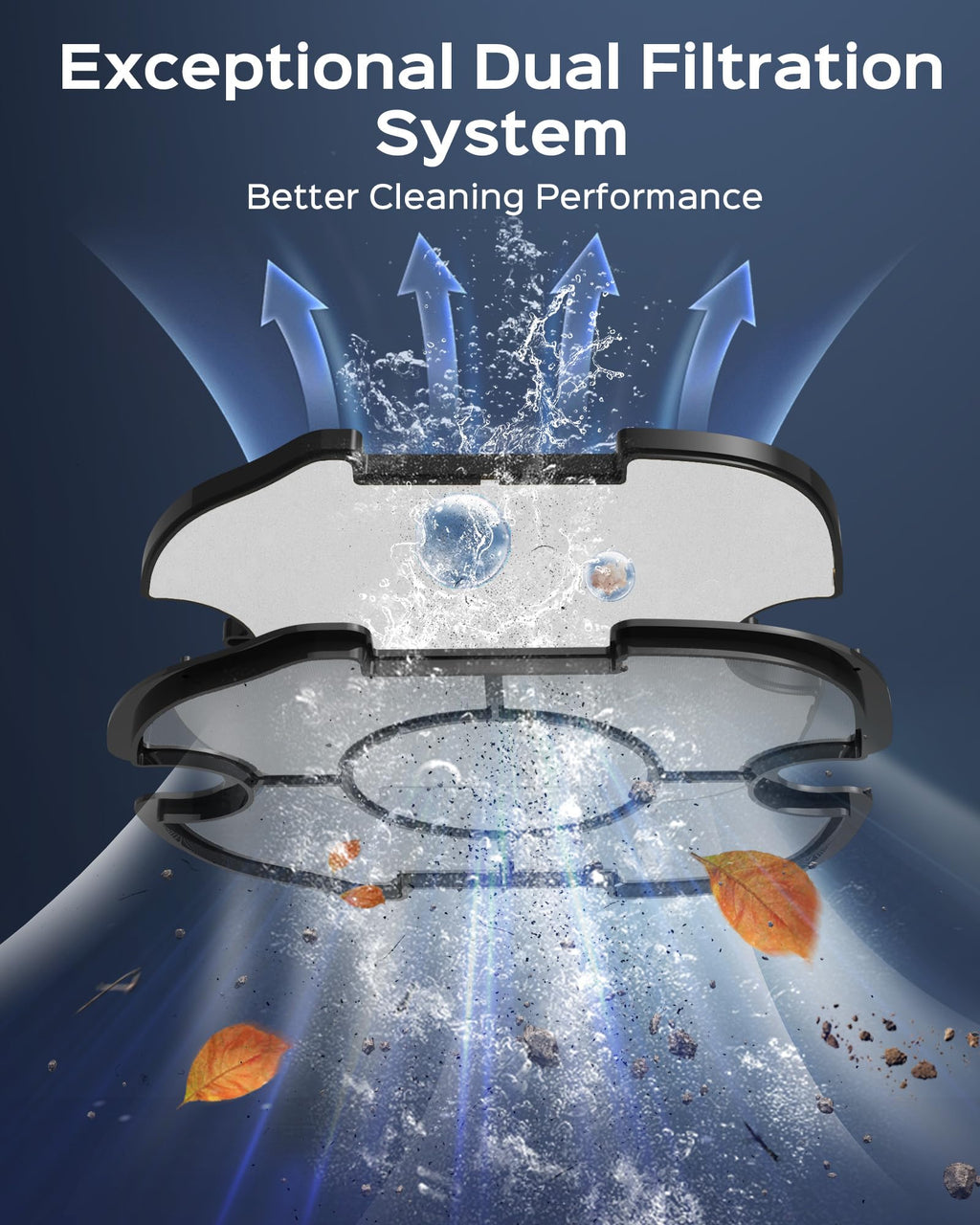 WYBOT A1 Robotic Pool Cleaner – Dual-Layer Filtration, 120-Min Runtime, Powerful Cordless Pool Vacuum for Above-Ground & Flat Pools, Efficient Debris Removal & Auto-Parking Design (Gray)