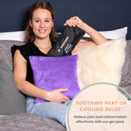 MOYOAMA Hysterectomy Pillow with Cooling Packs Included - Hysterectomy Recovery Products to Protect Vulnerable Areas - C Section Recovery Seatbelt Pillow to Relieve Pressure - Hysterectomy Gifts