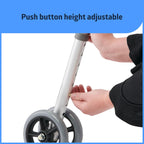 Medline Upright Aluminum Junior Folding Walker – Comfortable, Maneuverable, for Injury, Balance, Posture & Recovery