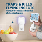 Safer Home Indoor Plug-in Fly Trap - SH502-2R4SR - Effective Fruit Fly Traps for Indoors, Gnat Traps for House Indoor, 400 Sq Ft Protection - Style: 2 Devices + 4 Glue Cards