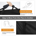 NettyPro Patio Cushion Storage Bags Water-Resistant Extra Large Bag for Outdoor Furniture Christmas Tree Storage Bag 9 Ft, 65 x 20 x 28 Inch, Black