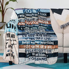 Anniversary Romantic Gift for Wife, Ultra-Soft Micro Fleece Sherpa Throw Blanket, Christmas Day Gifts for Her, Wife Birthday Gifts from Husband, for Bedding Sofa and Travel