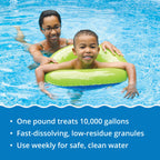 In The Swim Pool Shock – 68% Cal-Hypo Granular Sanitizer for Crystal Clear Water – Defends Against Bacteria, Algae, and Microorganisms - 12 X 1 Pound