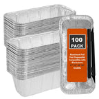 Whaleme 100 Pack Grease Cup Liners Compatible with Blackstone Griddle 5017 - Griddle Accessories, Disposable Grill Grease Tray, Aluminum Foil Drip Pan Grease Catcher Cup Liner for 17, 22, 28, 36 Inch