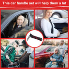 Shouken 2 Packs 3 in 1 Car Door Handle for Elderly,Car Handle Assist Support Handle Multifunction Handle Car Door Latch Handle for Seniors and Handicapped
